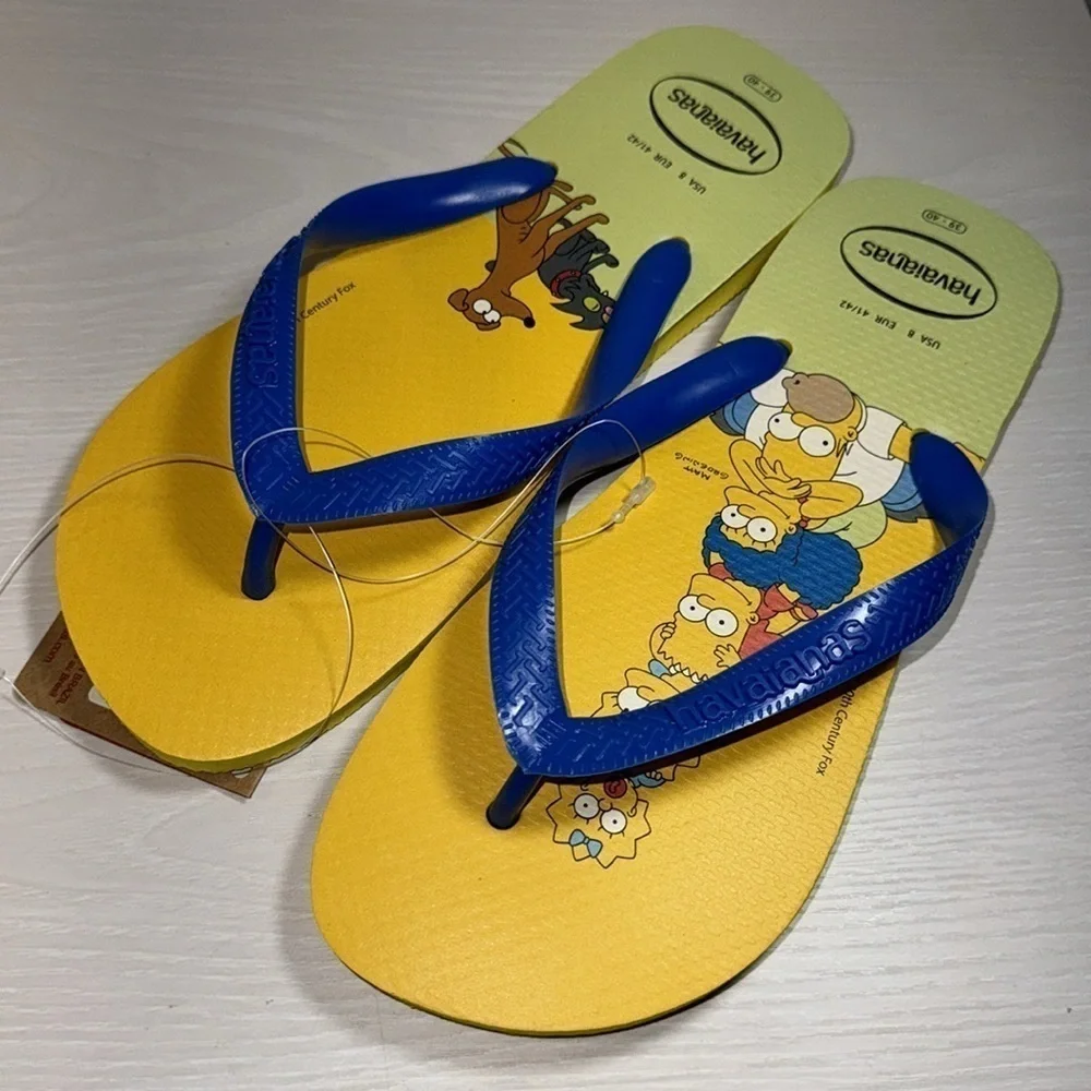 Havaianas Simpsons TV Family Pop Art Abstract Cartoon Beach Flip Flop Sandals